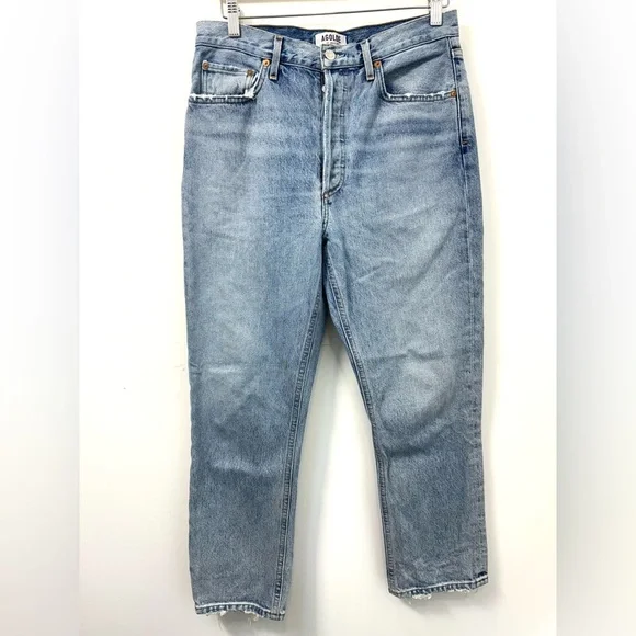 Agolde Riley Straight Crop Jean - Picture 3 of 8